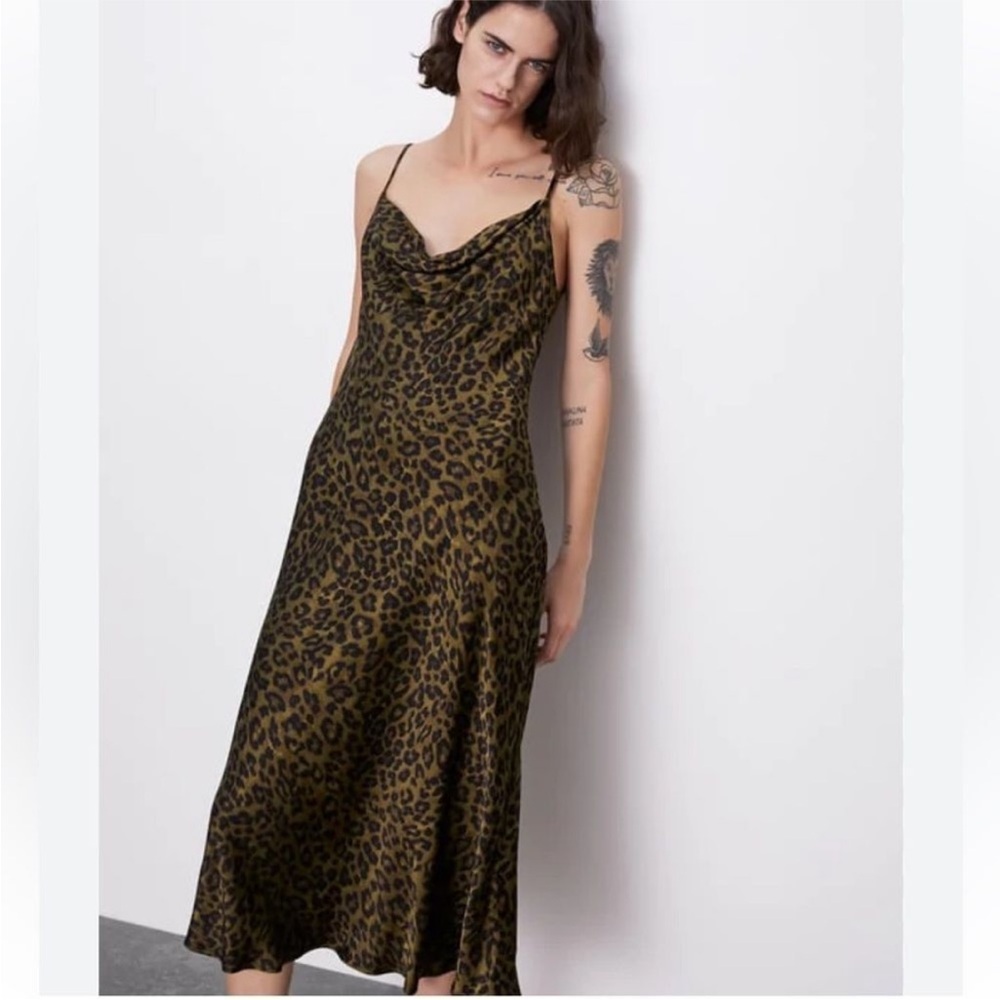 Zara Leopard Print Maxi Dress